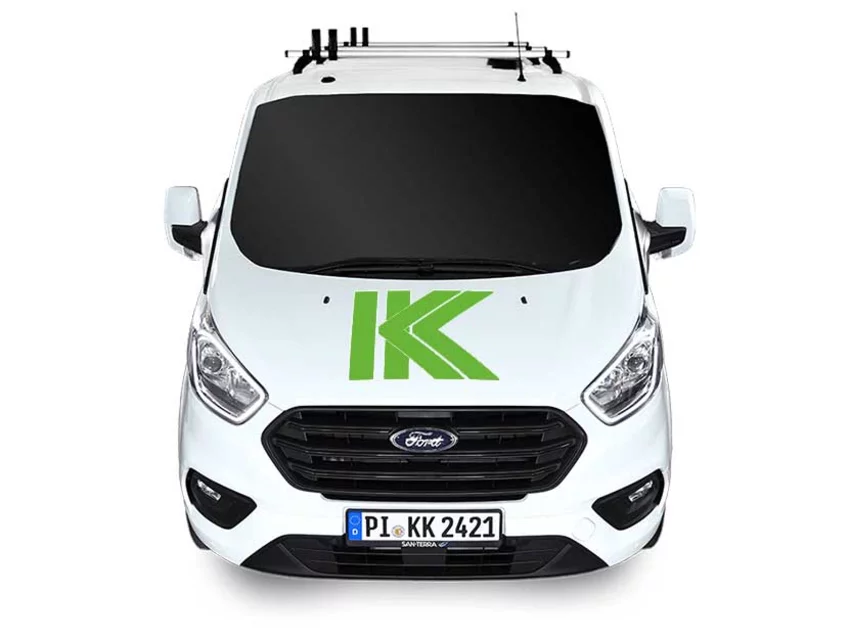Firmenwagen von vorne